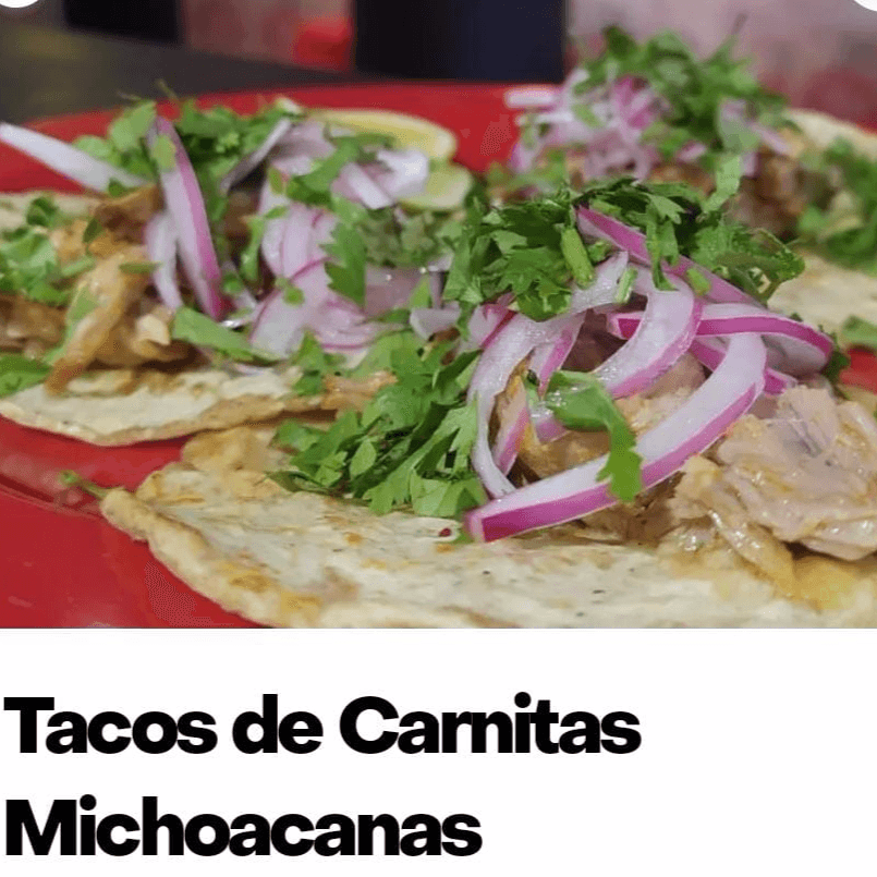 Tacos de Carnitas Michoacanas