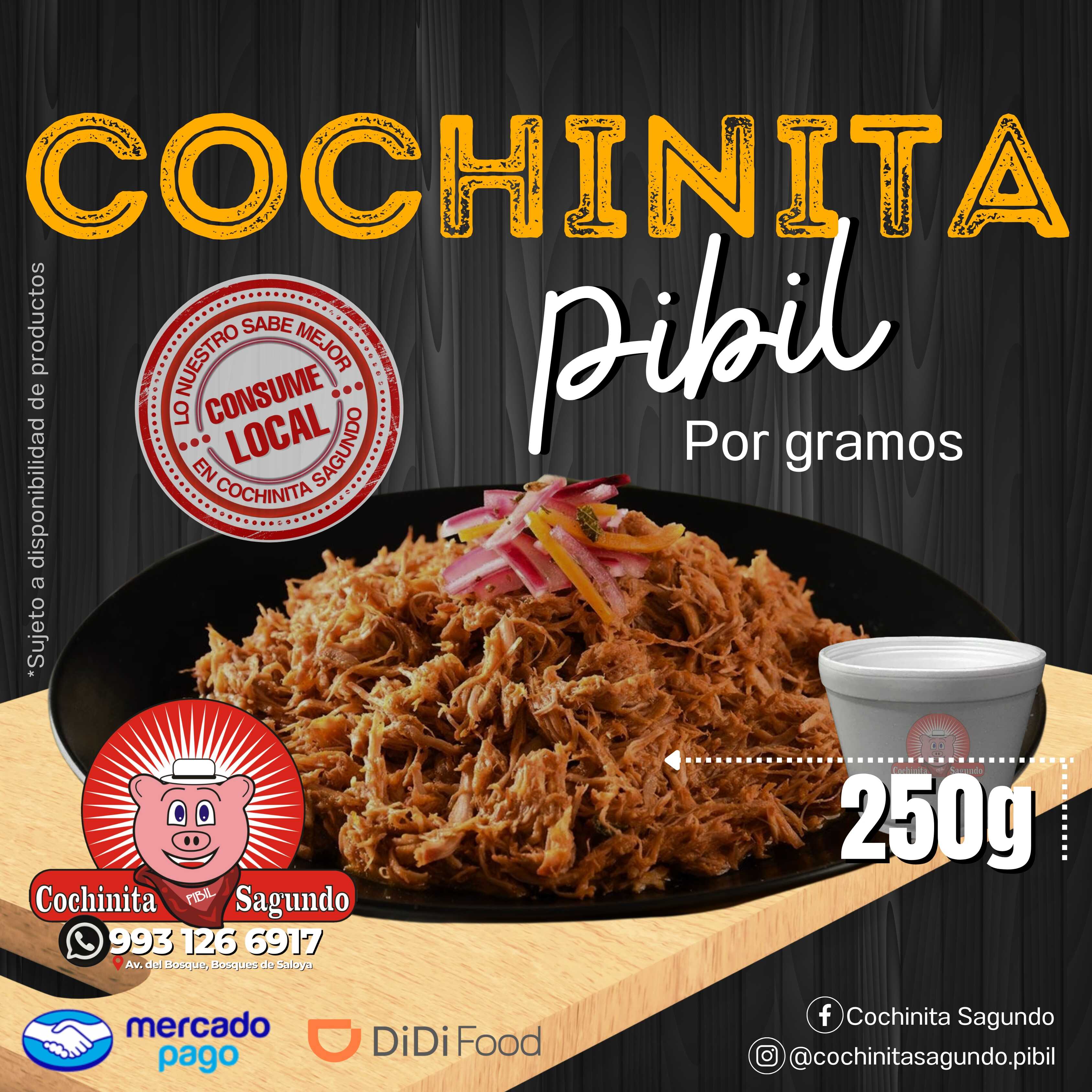 1/4 DE COCHINITA PIBIL MACIZA