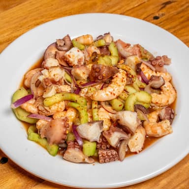 Aguachile de Camaron Cocido C/pulpo