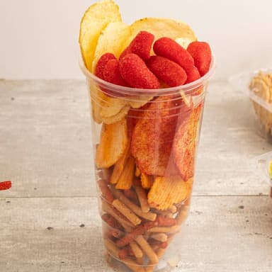 Papas con Gomitas