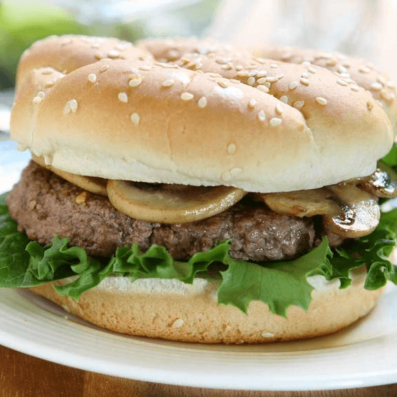 Hamburguesa con Champiñones