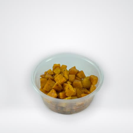 Porción de Dados de Camote Rostizados