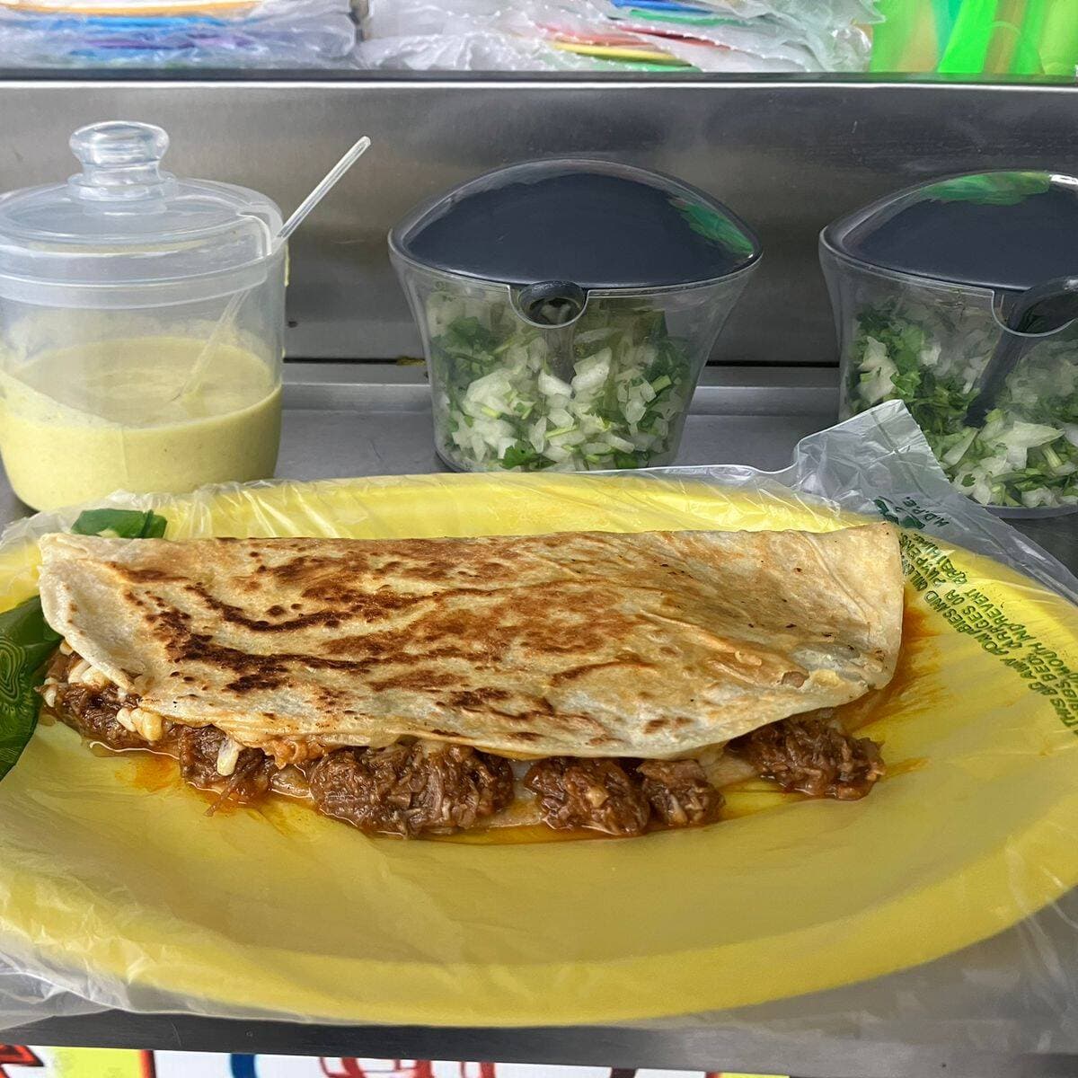 Quesabirria + Taco de Birria