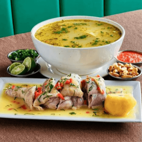 Caldo de Gallina Acevichado