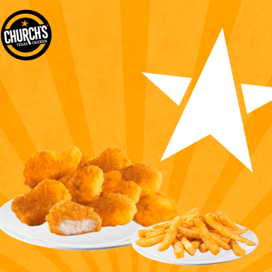 10 Nuggets + Papas Chicas