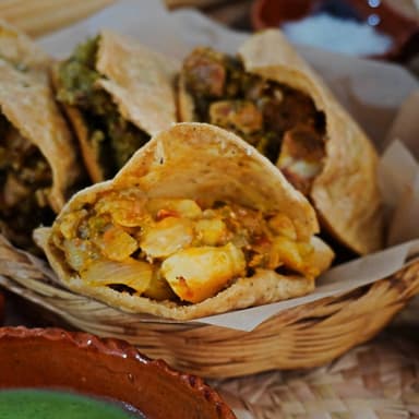Gordita de Bistec con Papas