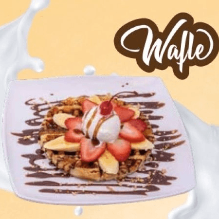 WAFFLE BANANO FRESA