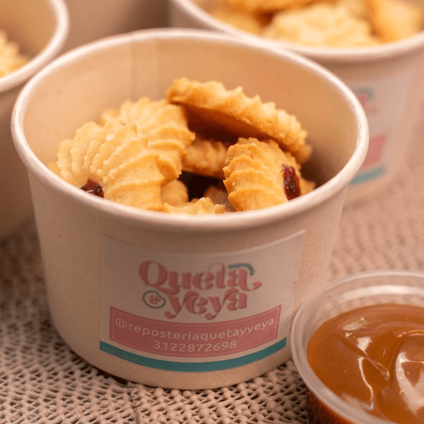 Bowl Galletas de Mantequilla con Punto de Mermelad