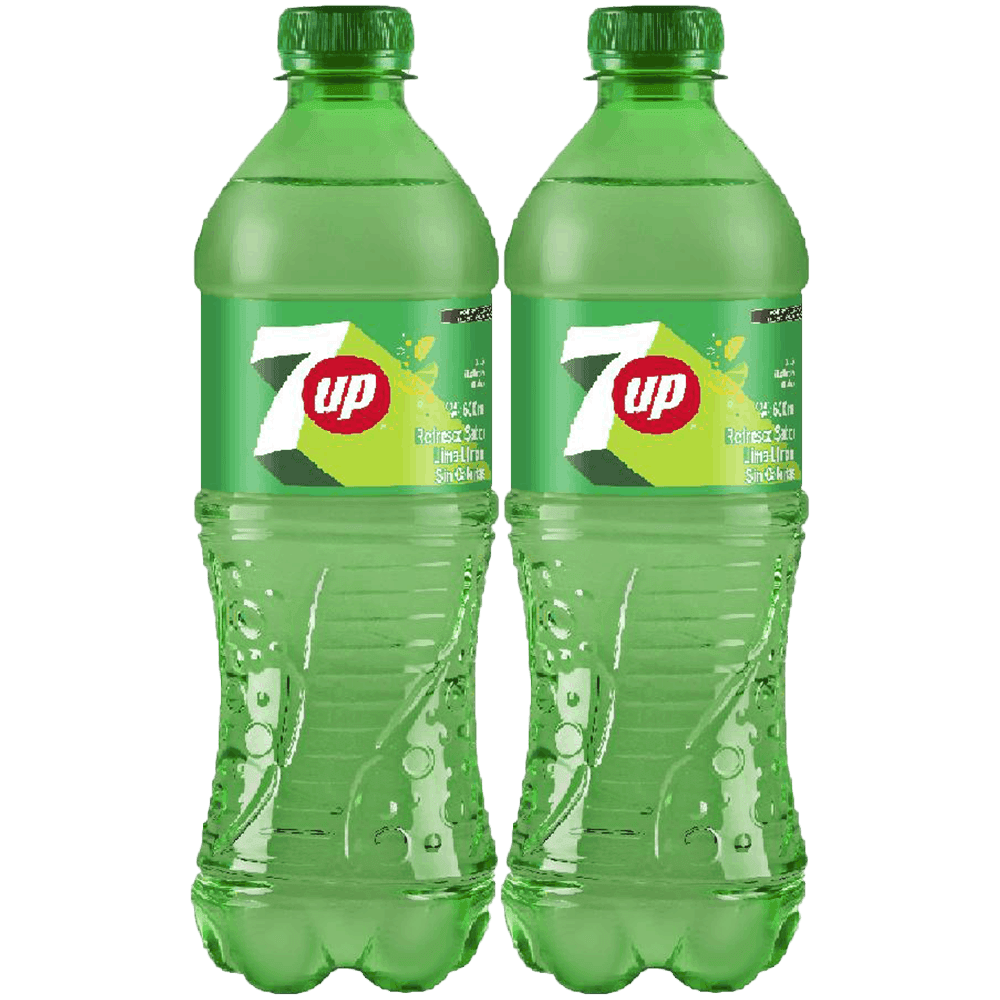 2 Seven up Lima limon 600ml NR