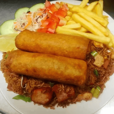 Combo 6 Arroz Cantones, Taco Chino y Refresco