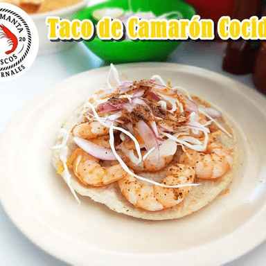 TACO DE CAMARON COCIDO