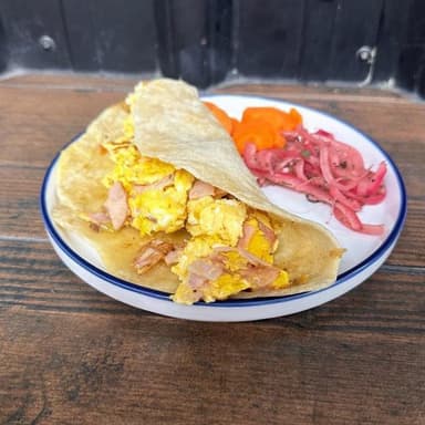 Burrito de Huevo con Jamón