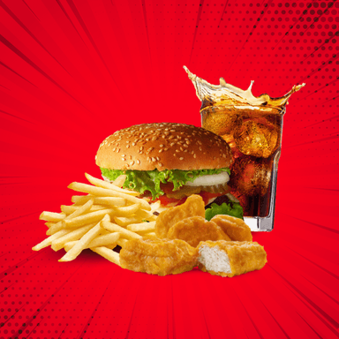 COMBO 🍔A ELEGIR + 🍟 + NUGGETS + 🥤