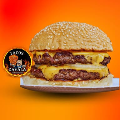 3 Hamburguesas Doble + Papas y PEPSI