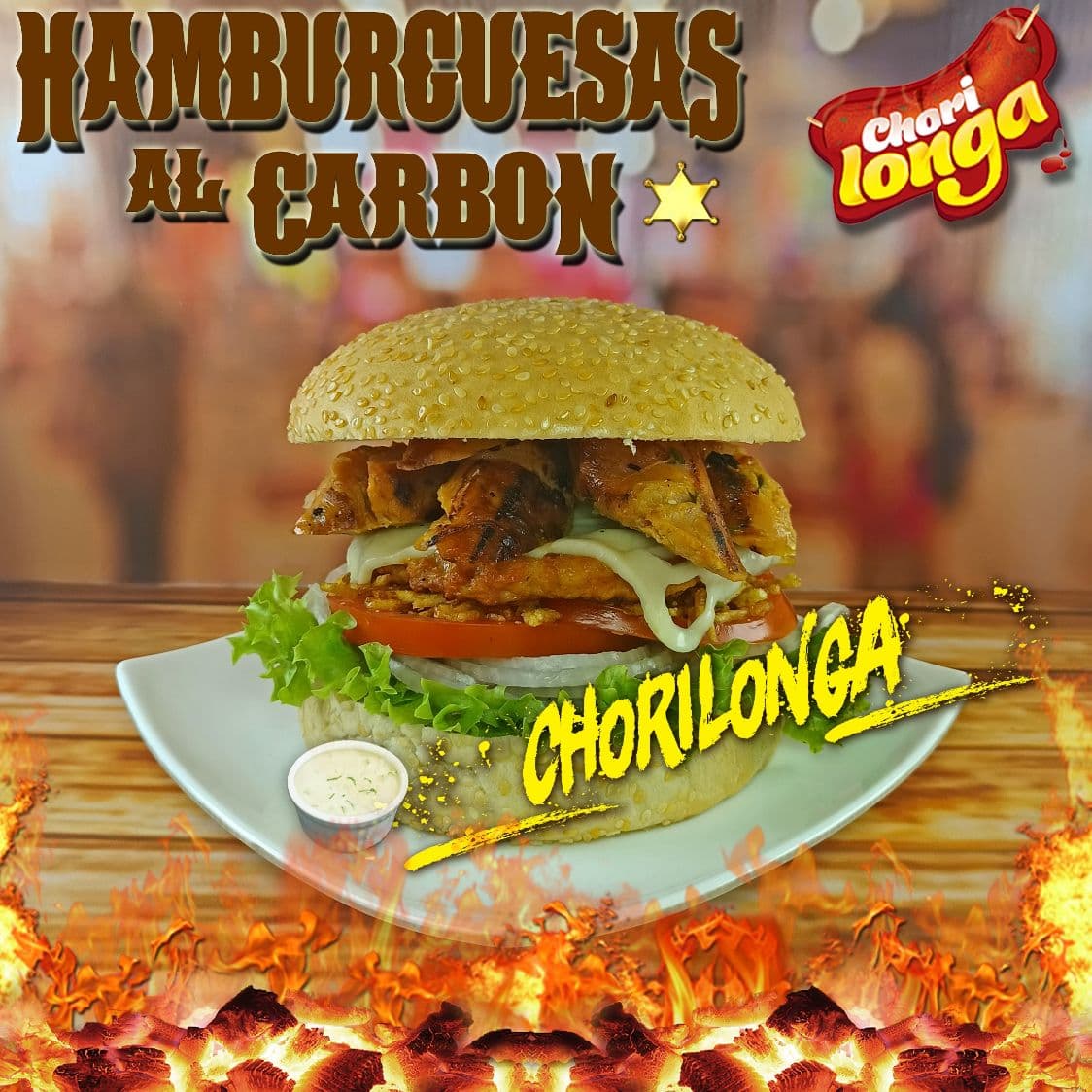 Hamburguesa Chorilonga al Carbón