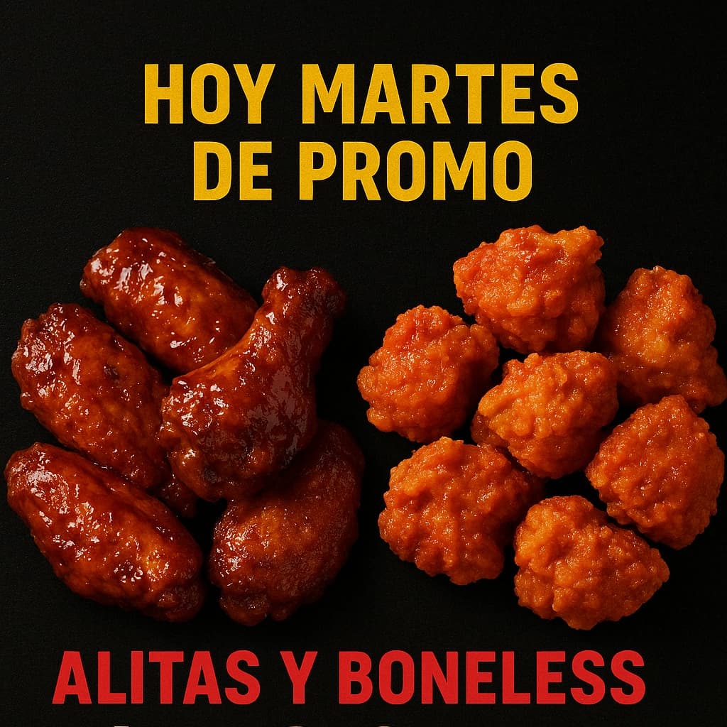 Media Docena Alitas/ Media Orden de Boneless