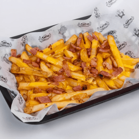Papas con Queso y Tocino