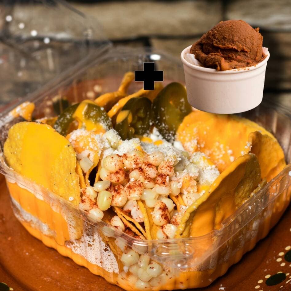 Nachos + Vaso de Nieve