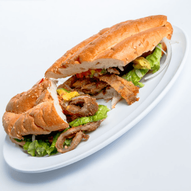 Torta de milanesa de res con queso