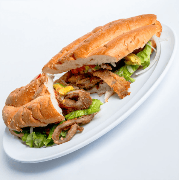 Torta de milanesa de res con queso