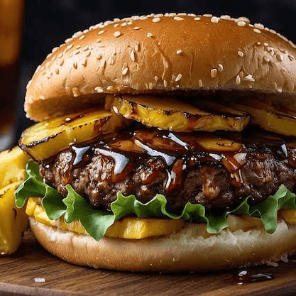 hamburguesa hawaiana