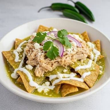 Chilaquiles Verdes con Pollo