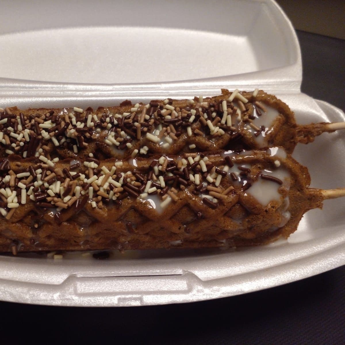 Lolly Waffle's Chocolate Rellenos de Chispas 2pz