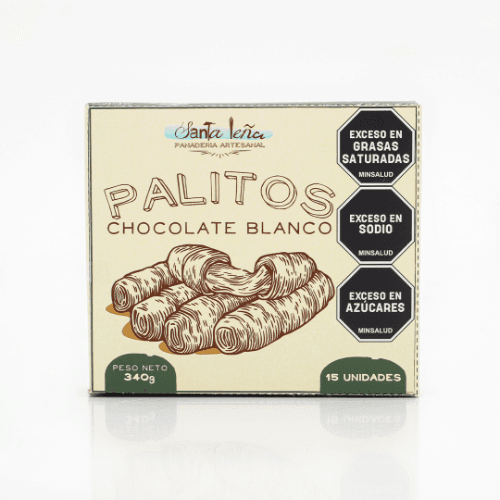 Mini Palitos de Chocolate Blanco X 15