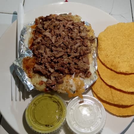 Papa Carne Asada