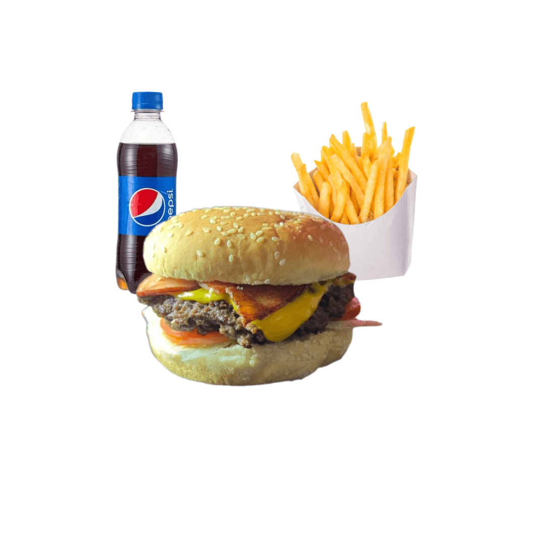 Burguer Bacon + PEPSI 355 Ml *