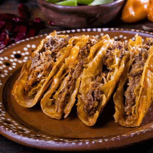 Taco de Barbacoa Dorado