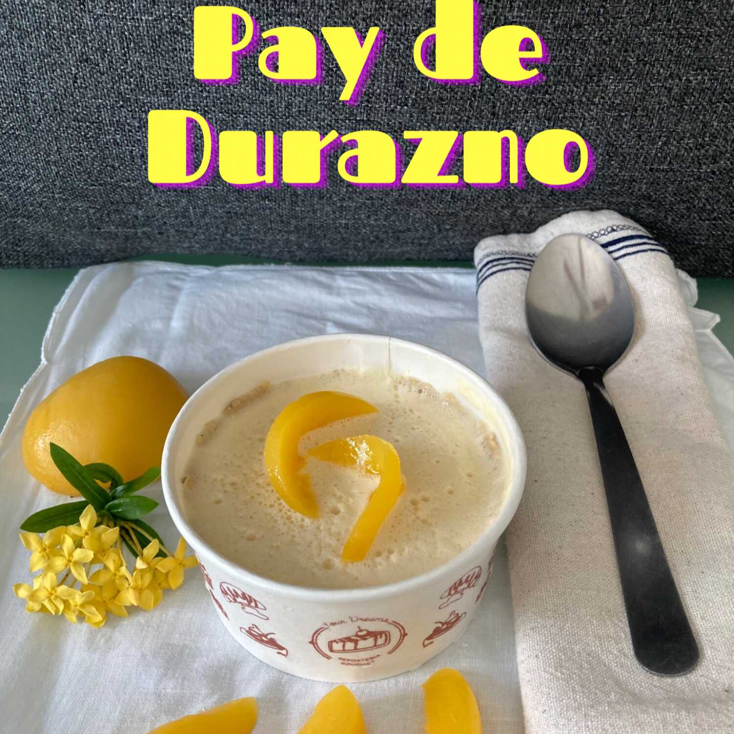 Pay Helado de Durazno