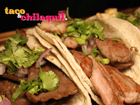 Taco y chilaquil