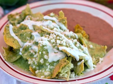 Chilaquiles con Queso