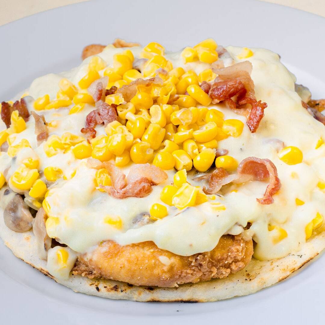 sArepa de Pollo con Champiñones