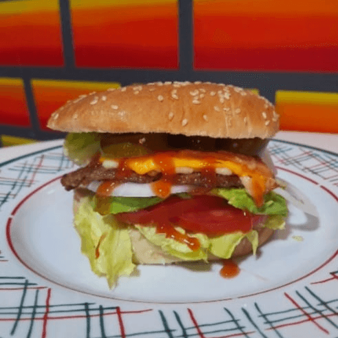 Hamburguesa con Piña