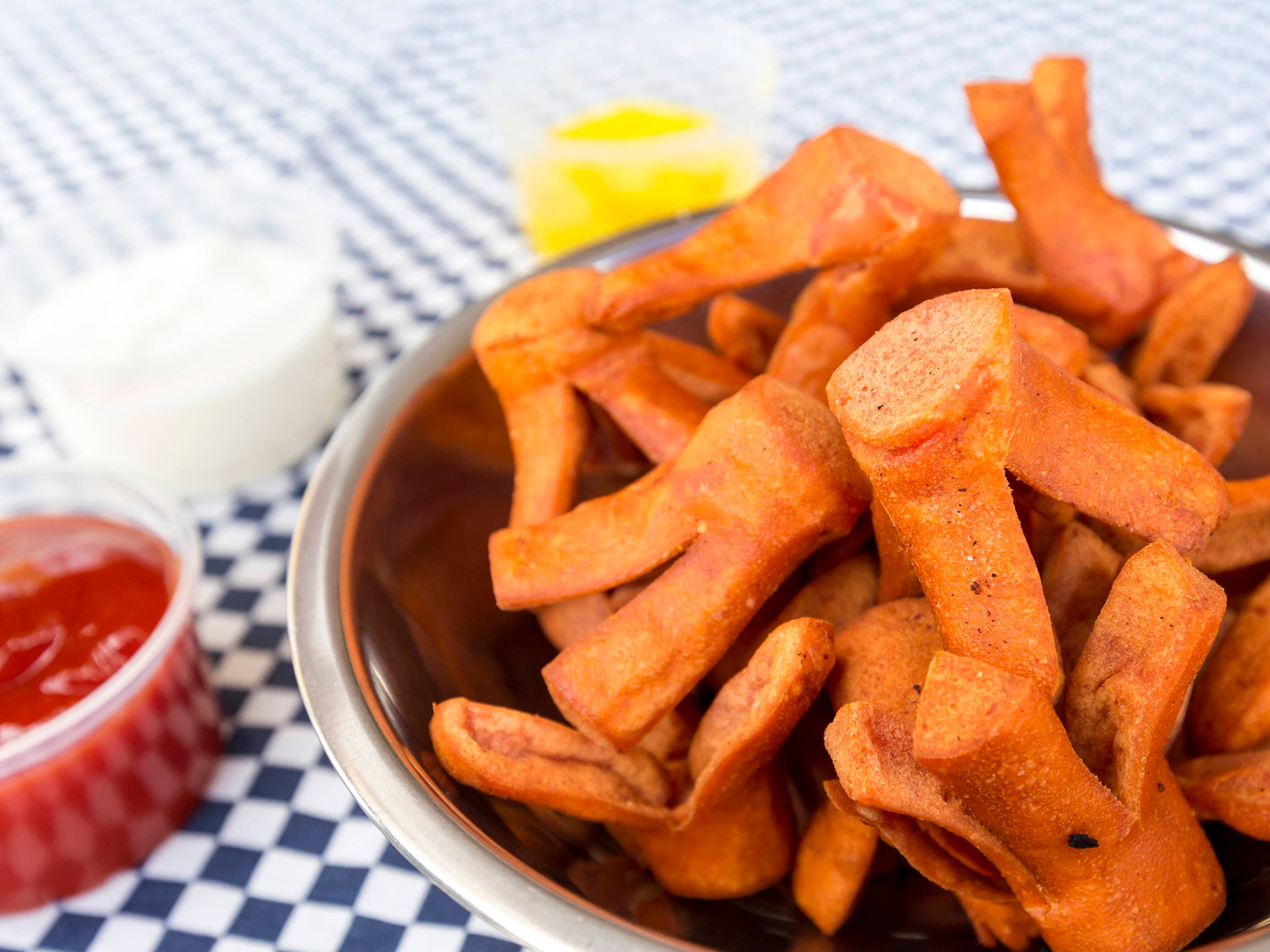 Salchipulpos, Salchitacos y Papas a la Francesa