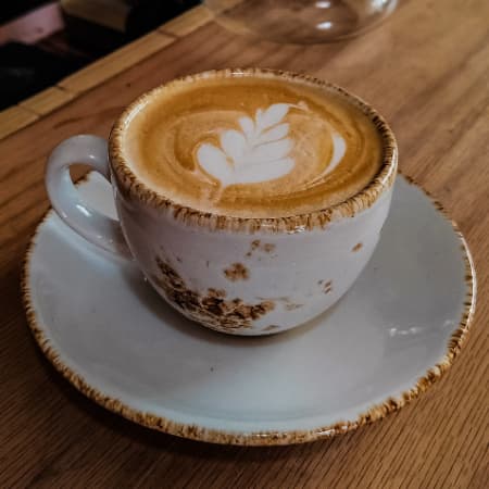 Latte + Waffle