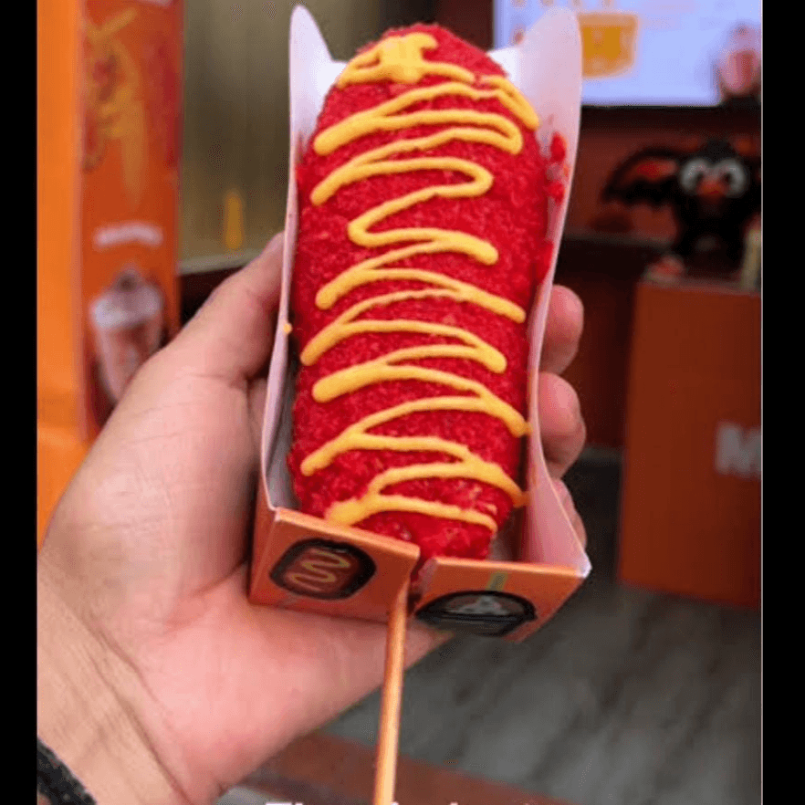 Banderilla Coreana Flaming Hot de Queso Manchego
