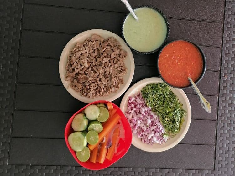 Orden Chica de Carnitas 125 gramos de carne