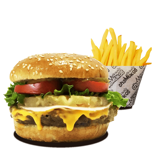 Hamburguesa Ukelele con Papas