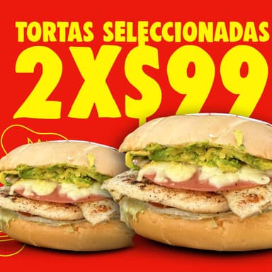 2 Tortas por $99!