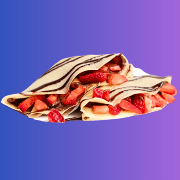 Crepa con Cajeta y Fresa