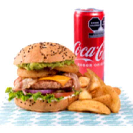 Súper Combo: Bamba Burger + Papas + Refresco