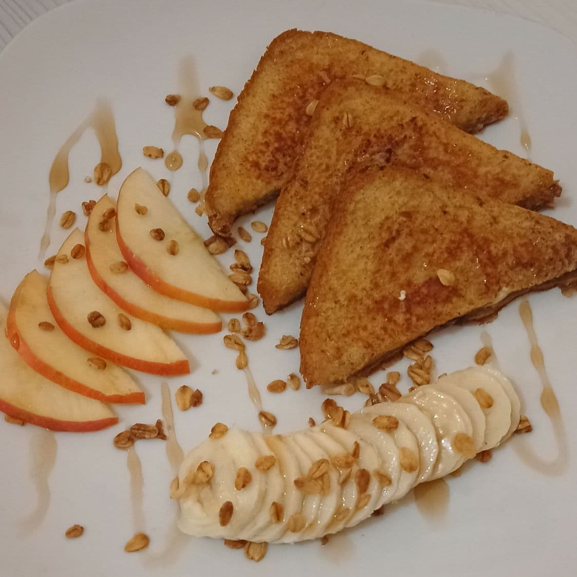 Pan francés con fruta