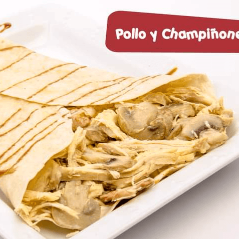 Combo Pollo Champiñones +  Jugo del Dia + Postre