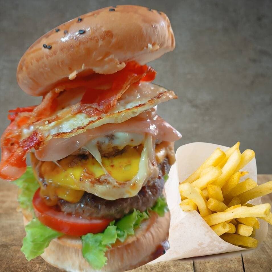Hamburguesa BIG BURGER XL + PAPAS