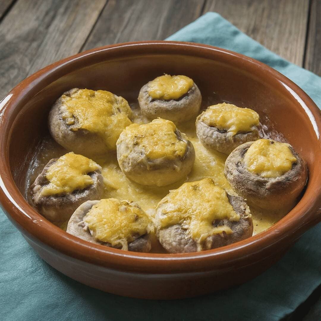 Champiñones Gratinados