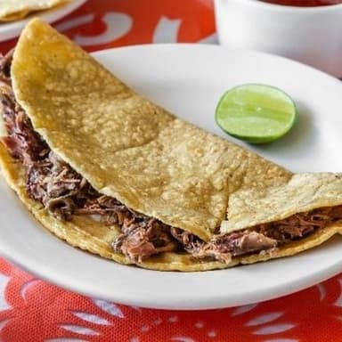 Quesadilla de maiz de chorizo
