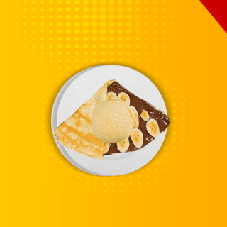 Crepa con Philadelphia, Fruta y Helado